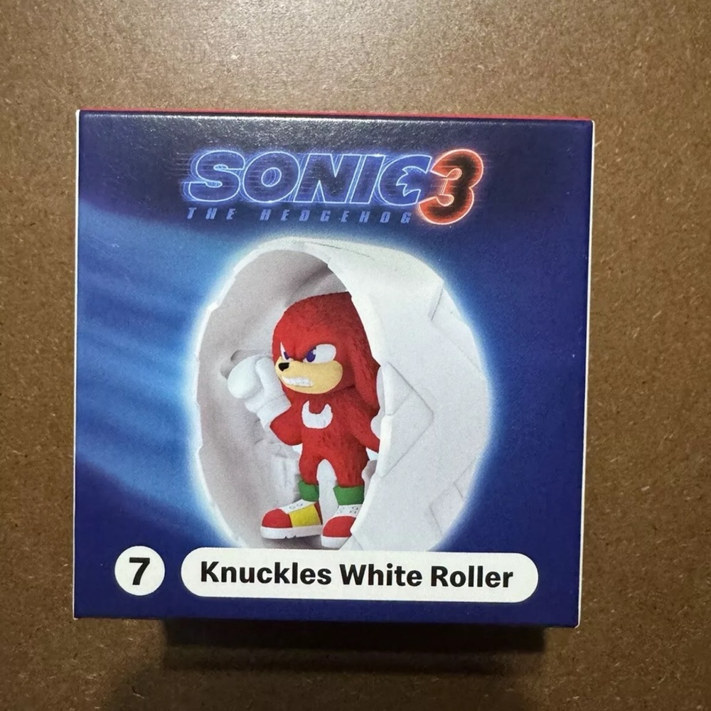 McDonald's Happy Meal Toy Sonic 3 Knuckles White Roller #7